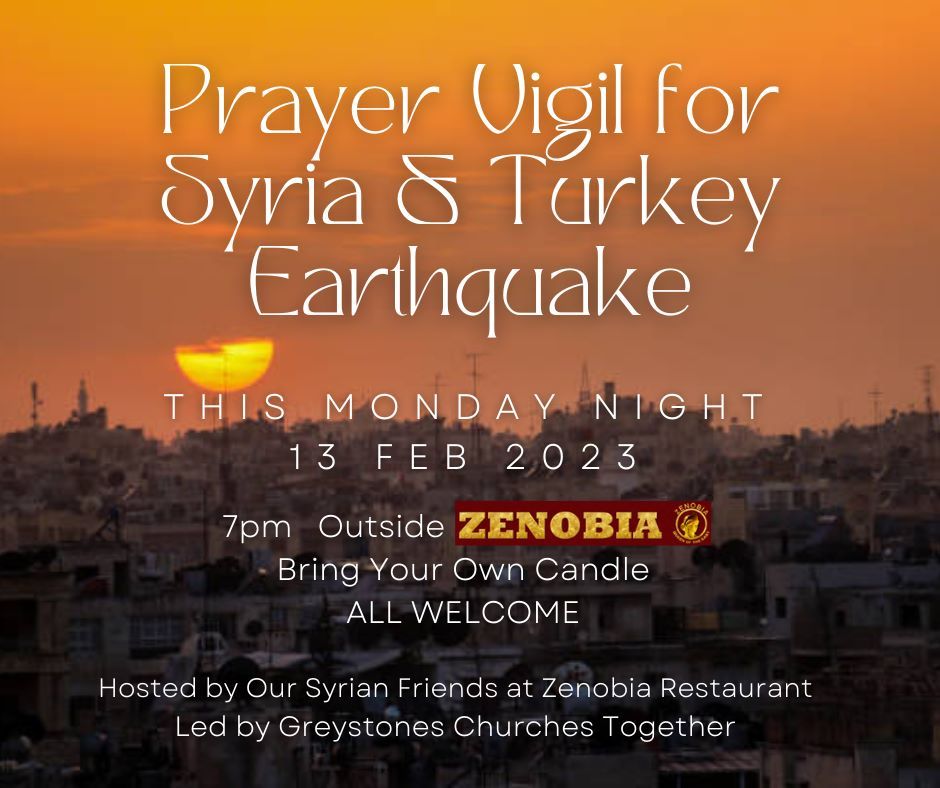 Candlelight Prayer Vigil on Monday Evening Greystones and Kilquade